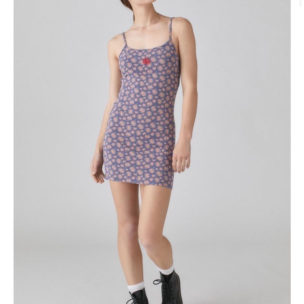 URBAN OUTFITTERS UO Orla Floral Mini Dress - NWT Size M Blue